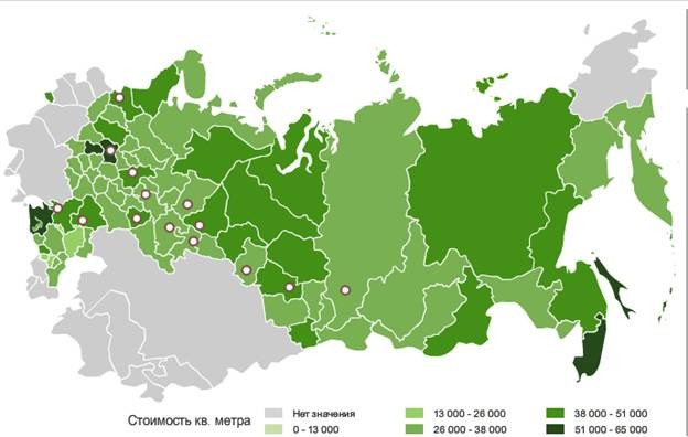 Карта с метрами