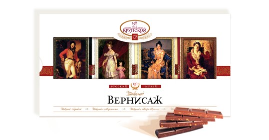 Шоколад Вернисаж фабрика Крупской