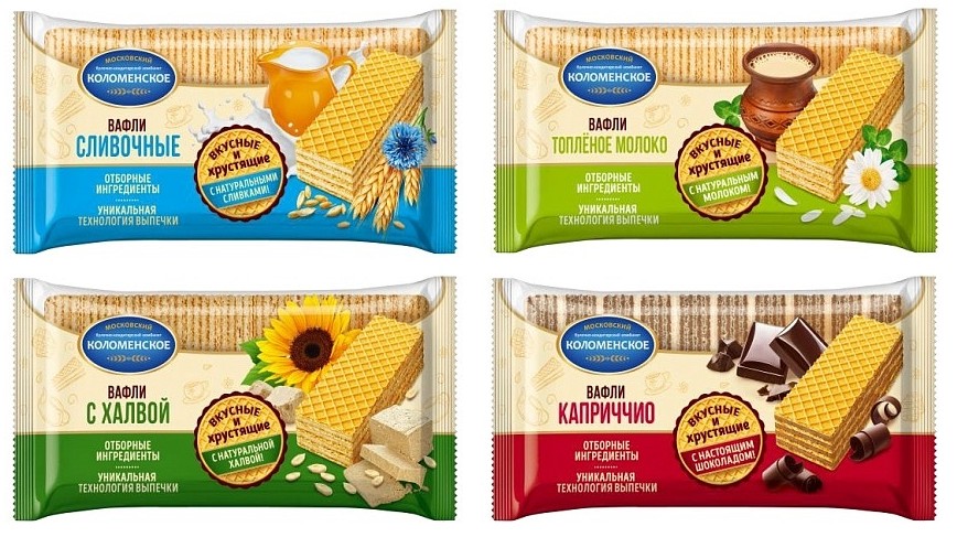 Вафли Коломенские. Вафли сливочные Коломенское.