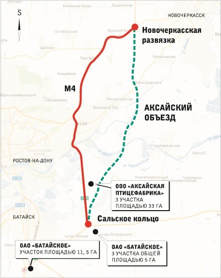 Дорога в объезд аксая план на карте