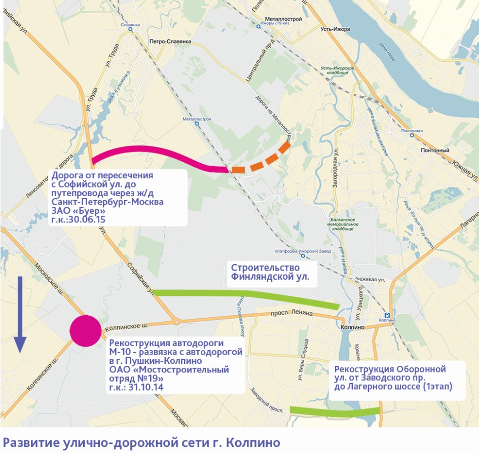 Карты транспорт колпино. Расширение Колпинского шоссе Славянка. Реконструкция Колпинского шоссе в Колпино. Реконструкция Петрозаводского шоссе 2-й этап путепровод. Новая развязка в Колпино.