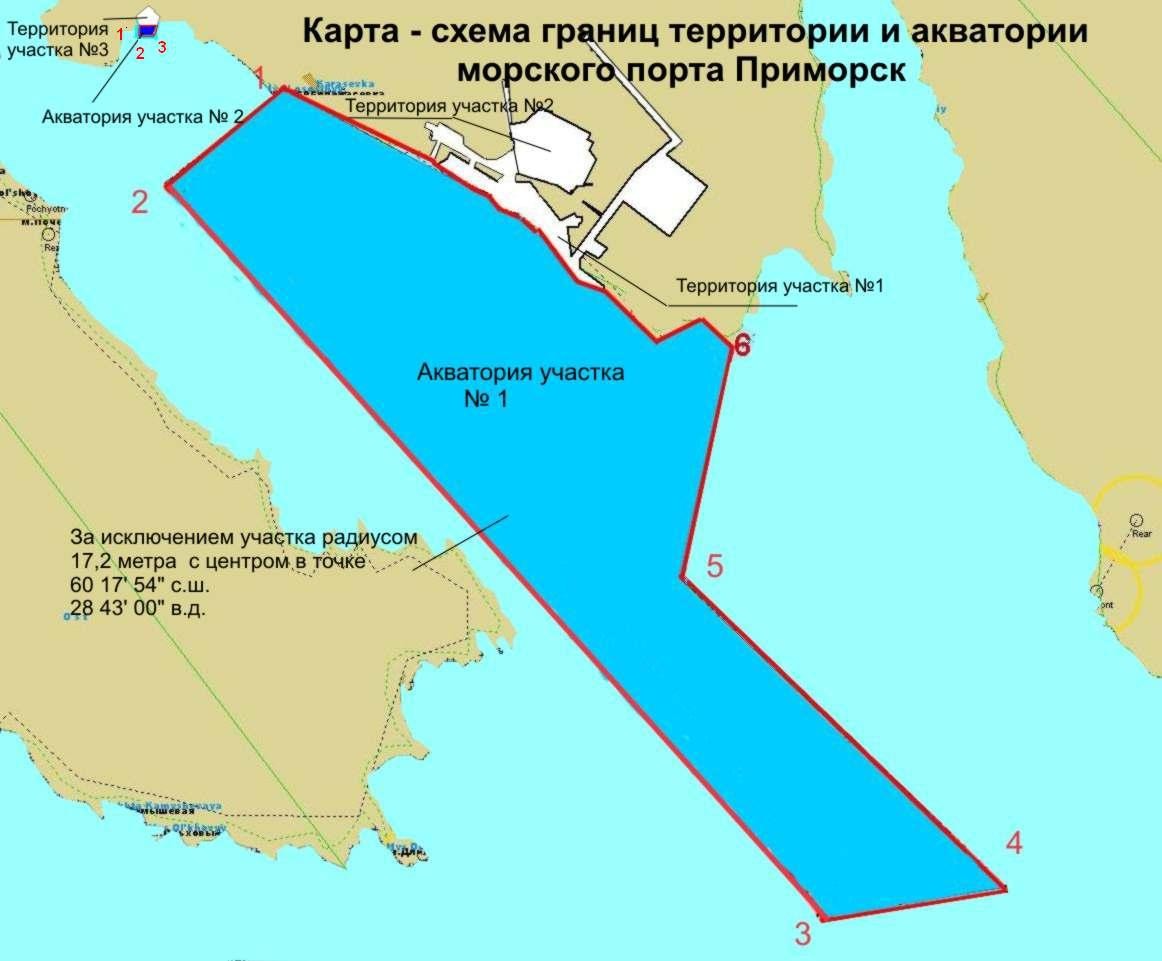 Порт приморск карта